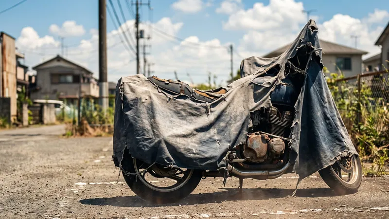 夏の屋外保管がバイクに与えるダメージ|紫外線・高温・カバーの劣化