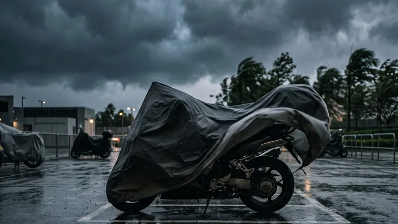 台風シーズン前に考えたい、屋外バイクのリスクと備え